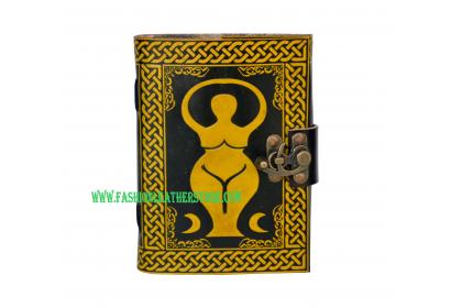 Goddess Leather Embossed Journal Celtic Note Book Blank Journal Book Of Shadow Dairy